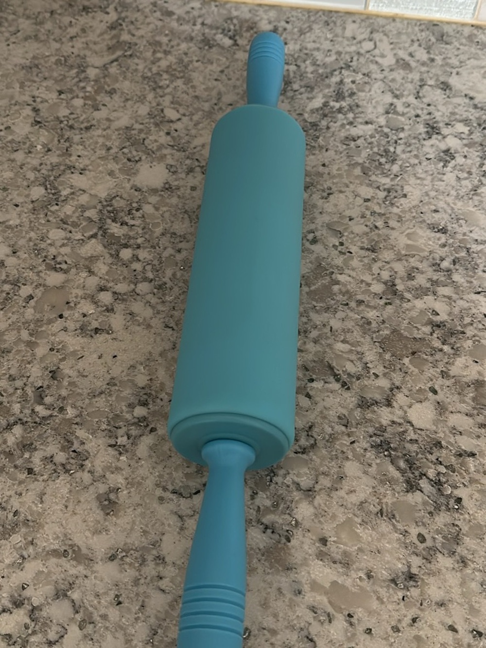 Silicone Rolling Pin in Teal - Nonstick Kitchen Tool
